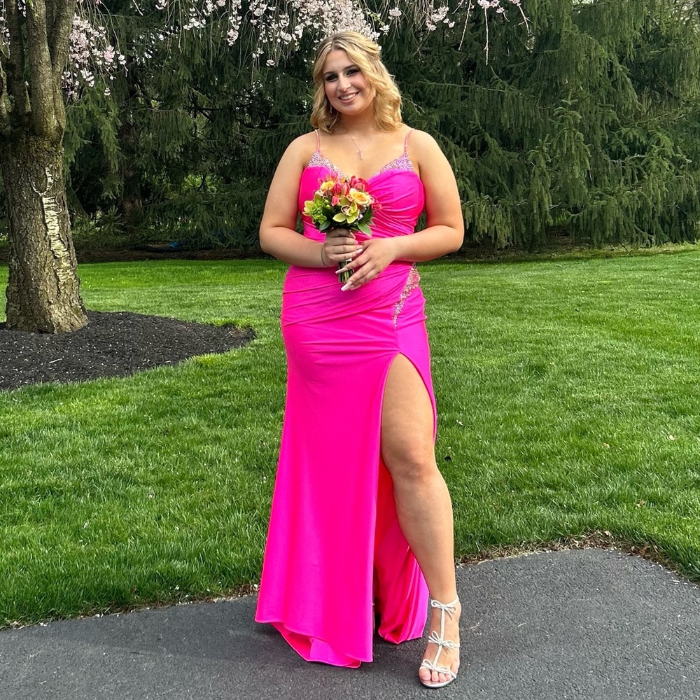 Hot pink Colors prom dress